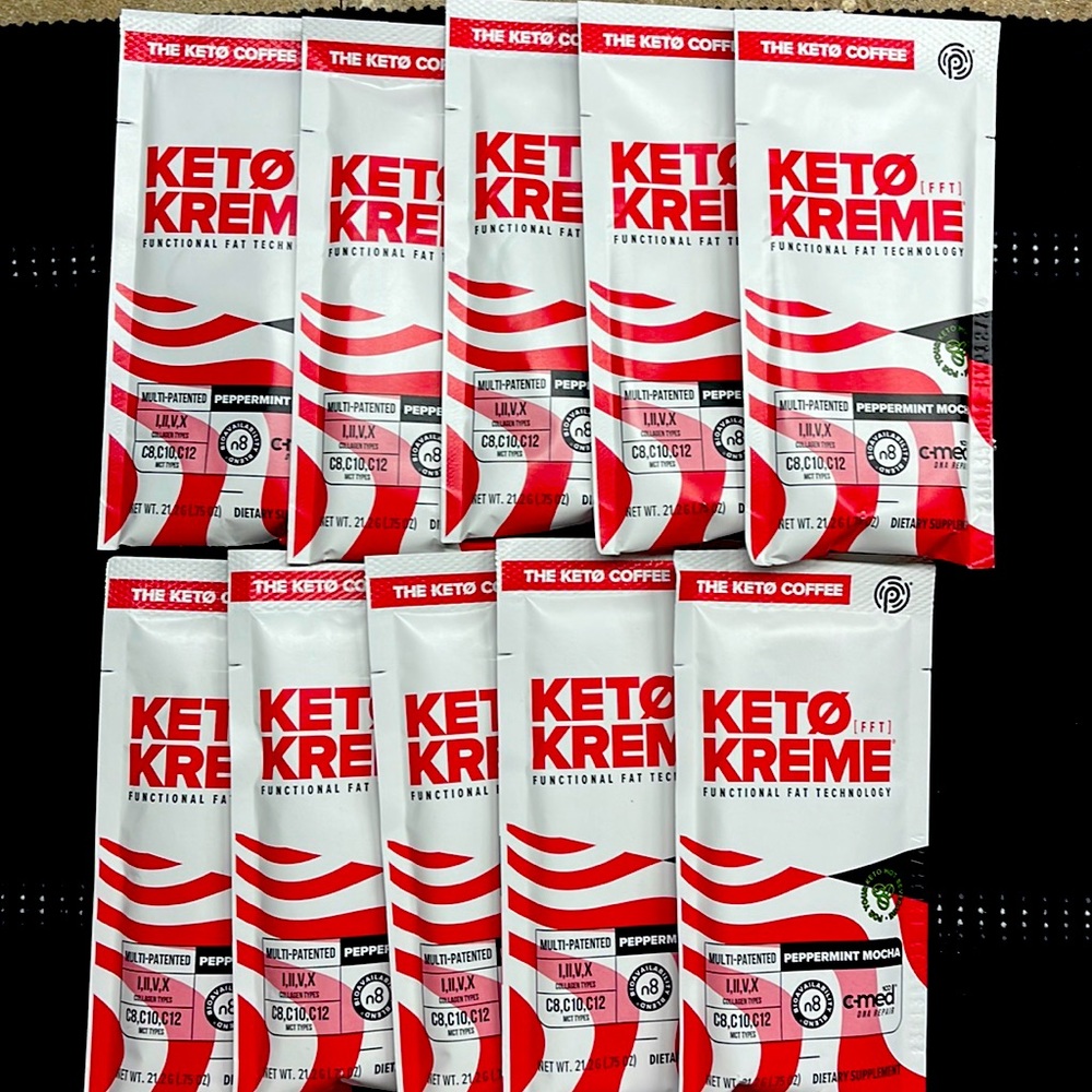 Pruvit Keto Kreme peppermint mocha 10pk